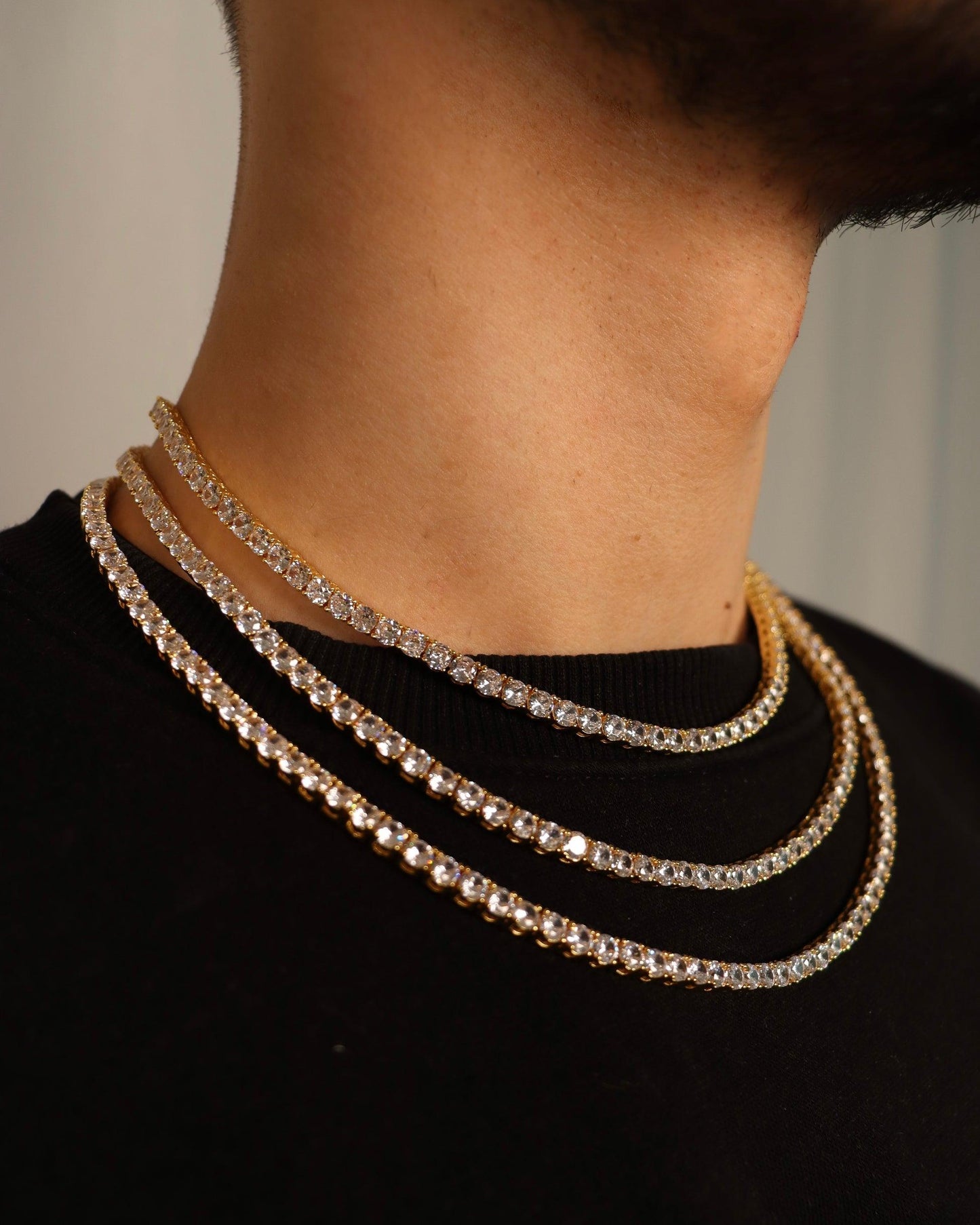 TENNIS NECKLACE 4MM - Epsimonia