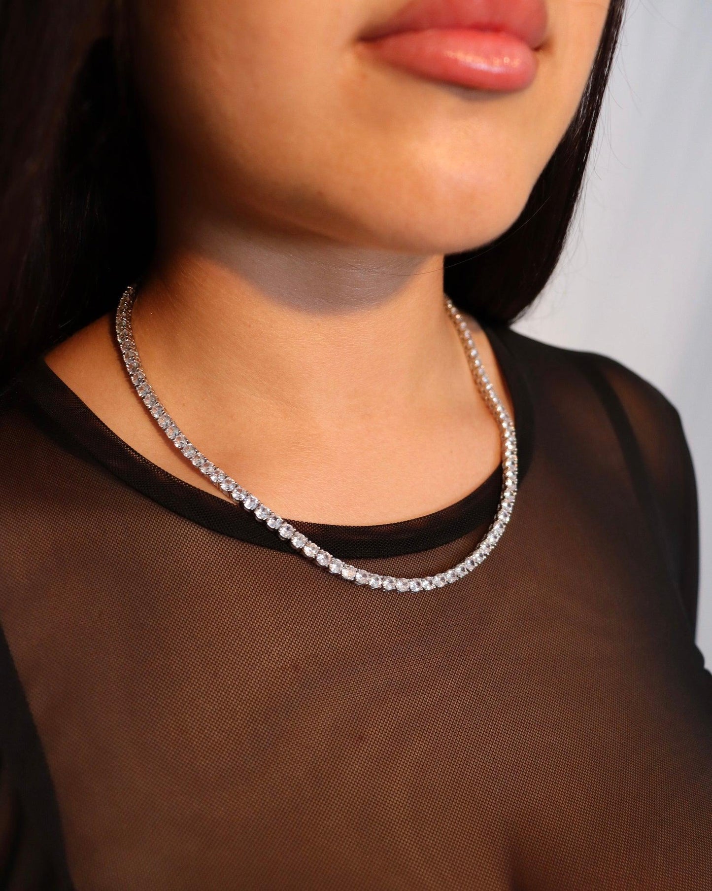 TENNIS NECKLACE 4MM - Epsimonia