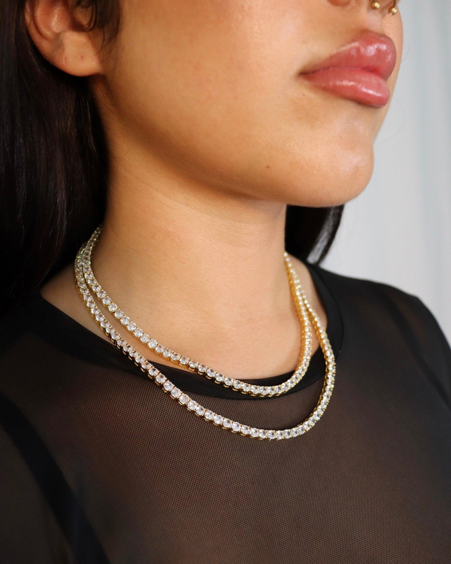TENNIS NECKLACE 4MM - Epsimonia