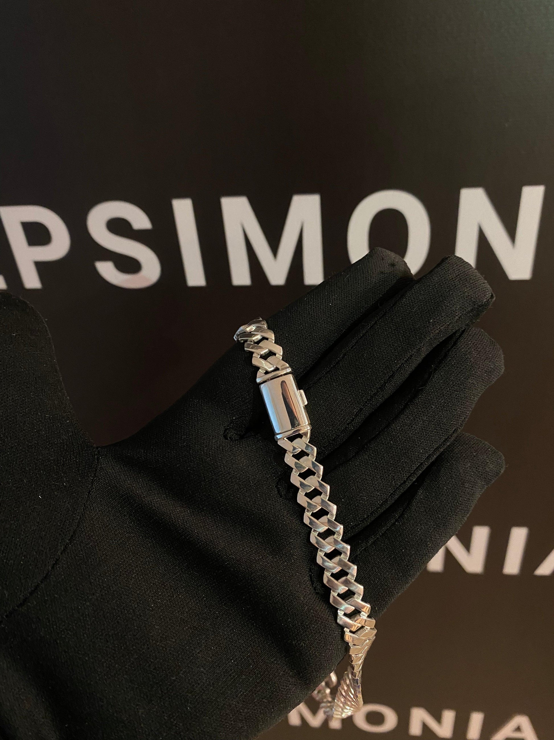 10mm Silver Miami Link Chain - Epsimonia