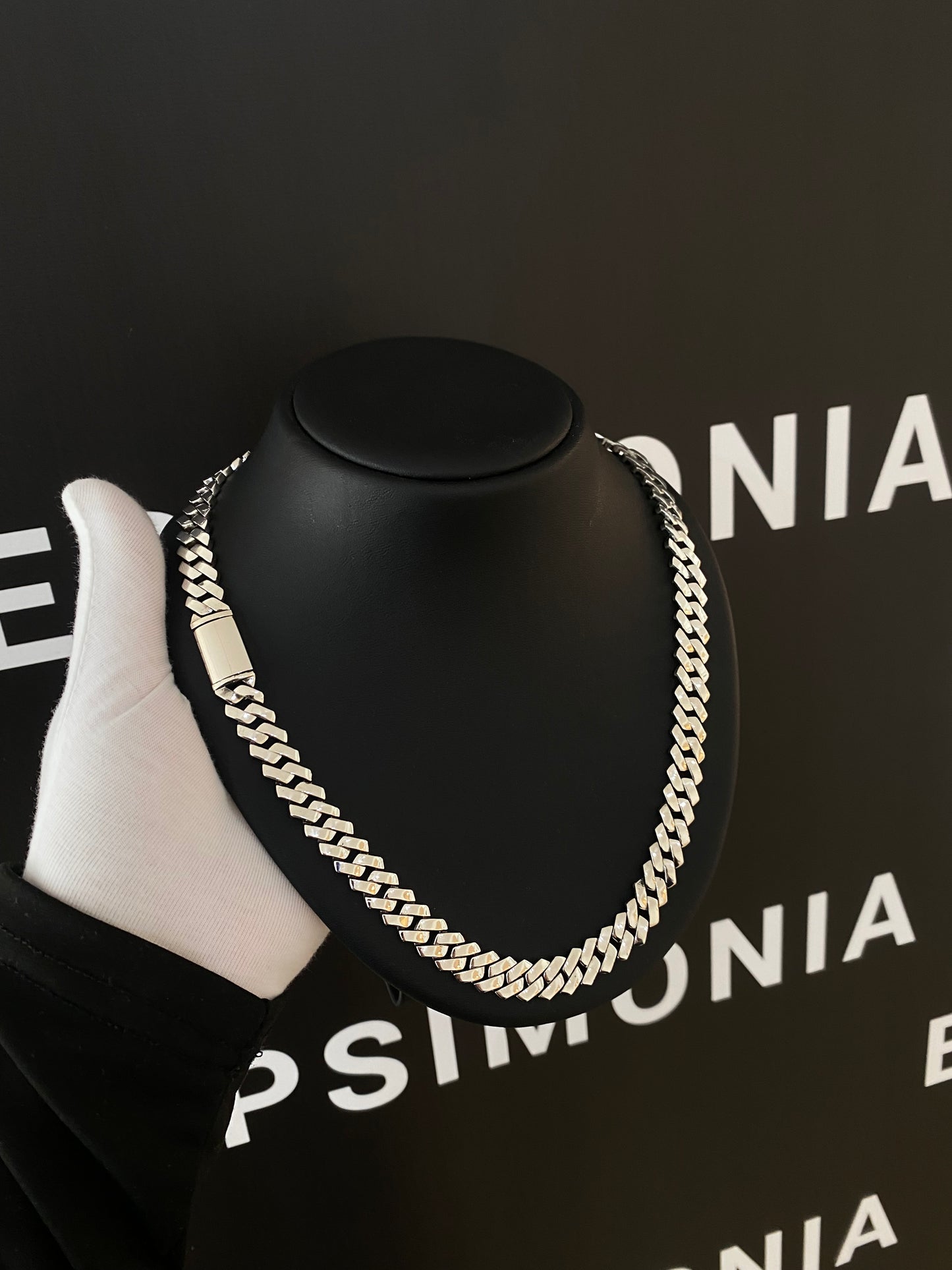 10MM Silver Miami Link Chain